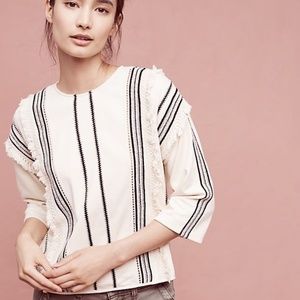 Anthropologie Eri + Ali Santillana Fringed Top